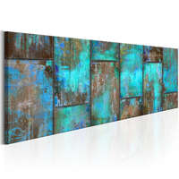 Artgeist Kép - Metal Mosaic: Blue 150x50