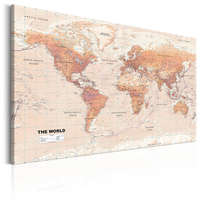 Artgeist Kép - World Map: Orange World