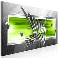 Artgeist Kép - Silver Wings (1 Part) Narrow Green