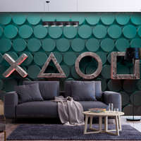 Artgeist Öntapadó fotótapéta - Symbols in Green 98x70