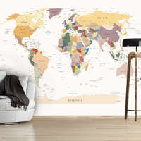 Artgeist Fotótapéta térkép - World Map Világtérkép 100x70