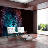 Artgeist Fotótapéta - Abstract lion - rainbow