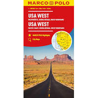Mairdumont Nyugat USA térkép Marco Polo 1:2 Mio USA West - USA nyugat - Csendes-óceáni part - Sierra Nevada - Sziklás-hegység térkép 2024.