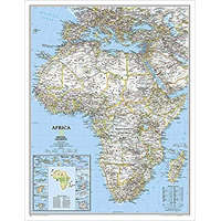 National Geographic Afrika falitérkép ország színezéssel National Geographic 61 x 78 cm