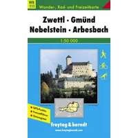 Freytag &amp; Berndt WK 111 Zwettl-Gmünd-Nebelstein-Arbesbach turista térkép Freytag 1:50 000
