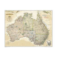 National Geographic Antik színezésű Ausztrália falitérkép National Geographic 1:4 560 000 76x69 cm