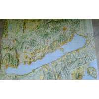 Cartographia Balaton falitérkép fóliás Cartographia hajtott térképből laminálva 1:90 000 96 x 67 cm