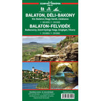 Szarvas András Balaton turistatérkép, Balaton-felvidék turistatérkép 1:25 000 Balaton és környéke, Balaton kerékpáros térkép, Déli-Bakony térkép