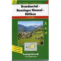 Freytag &amp; Berndt WK 5371 Brandnertal-Nenzinger Himmel-Rätikon turista térkép Freytag 1:35 000