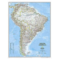 National Geographic Dél-Amerika falitérkép National Geographic 61x76 cm