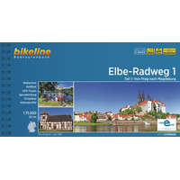 Esterbauer Verlag 1. Elbe Radweg kerékpáros atlasz Esterbauer 1:75 000 Elba kerékpáros térkép