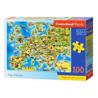Castorland Európa térkép puzzle 100 db-os Castorland 40 x 29 cm B-111060