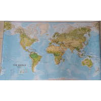 Maps International Domborzati világtérkép, különleges Föld hegy-vízrajzi térkép falra 1:30 Mio - Maps International falitérkép 136 x 82 cm