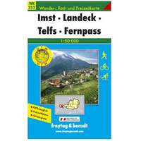 Freytag &amp; Berndt WK 252 Imst-Landeck-Telfs-Fernpaß turista térkép Freytag 1:50 000