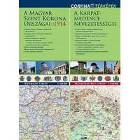 Corvina Kiadó Kárpát-medence nevezetességei térkép hajtogatott Corvina 1:1 160 000 92x66 cm