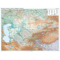 Gizi Map Kazahsztán domborzati falitérkép Gizi Map 1:3 000 000
