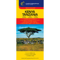 Cartographia Kenya, Tanzánia térkép Cartographia 1:2 500 000