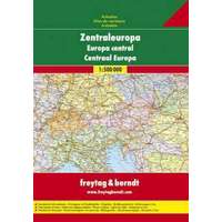 Freytag &amp; Berndt Közép-Európa autó atlasz Freytag & Berndt 1:2 000 000 2019