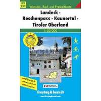 Freytag &amp; Berndt WK 253 Landeck-Reschenpaß-Kaunertal-Tiroler Oberland turista térkép Freytag 1:50 000