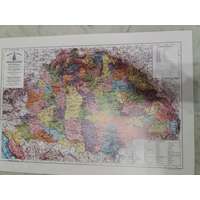 HM Magyar Szent Korona Országai térkép, falitérkép 53x36 cm