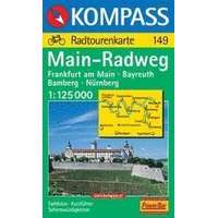 Kompass 149. Main-Radweg kerékpáros térkép Kompass 1:125 000
