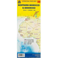 ITMB Észak-Marokkó térkép, Marrakesh térkép ITMB 1:17 400, 1:400 000
