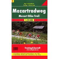 Freytag &amp; Berndt RK 3 Mozart kerékpárút Mozartradweg kerékpáros térkép Freytag & Berndt 1:125 000
