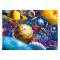 Castorland Castorland B-111077 - Utazás a naprendszerben puzzle, Naprendszer puzzle, Bolygók puzzle kirakó 100 db-os 49 x 29 cm
