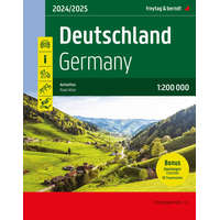 Freytag &amp; Berndt Németország autóatlasz, Ausztria, Svájc atlasz 1:200 000 Freytag Németország autós térkép 2024/25