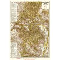HM Pilis térkép és Börzsöny hegység turista térképe antik falitérkép HM 75x53 cm