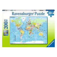Ravensburger Puzzle Világtérkép puzzle - 200 db-os XXL puzzle Ravensburger Világ puzzle kirakó 200 db 49 x 36 cm