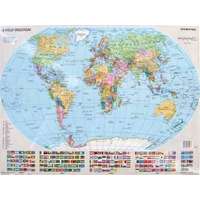 Stiefel Világ országai fémléces falitérkép Stiefel 100x70 cm