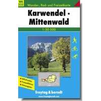 Freytag &amp; Berndt WK 323 Karwendel Mittenwald turista térkép Freytag 1:50 000
