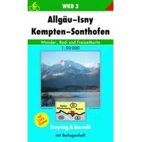 Freytag &amp; Berndt WKD 3 Allgäu-Isny-Kempten-Sonthofen turista térkép Freytag 1:50 000