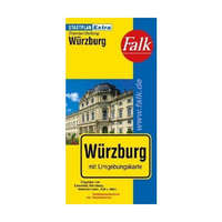 Falk Würzburg várostérkép Falk Würzburg térkép