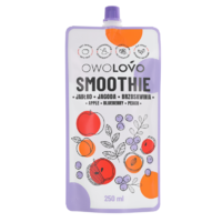 Owolovo Owolovo alma-áfonya-őszibarack smoothie 250 ml - tartósítószer mentes, hozzáadott cukor nélkül