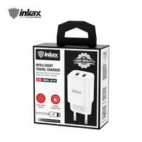 INKAX INKAX HC-02 2.4A Hálózati Töltőfej + Lightning 1M Adatkábel - Fehér