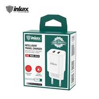 INKAX INKAX HC-02 2.4A Hálózati Töltőfej + USB Type-C 1M Adatkábel - Fehér