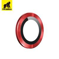 TYPE GORILLA Apple iPhone 14/14 Plus TG Armor Pro 3D Kamera Védő Üvegfólia - Piros
