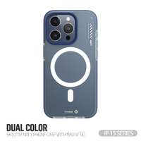 TYPE GORILLA Apple iPhone 15 Pro Max TG Dual Color Skin Magsafe Hátlap - Kék
