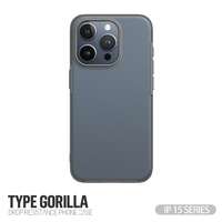 TYPE GORILLA Apple iPhone 15 TG Drop Resistance Hátlap - Szürke