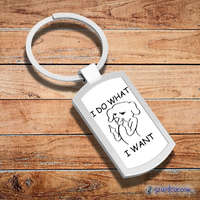 Time4Gift I do what - kutyás fém kulcstartó