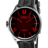 U-Boat U-Boat 9305 Darkmoon SS Red Glass Mens Watch 40mm