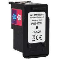 utángyártott PG540XL [Bk] 22ml, nagy kapacitású prémium utángyártott fekete tintapatron PG-540XL