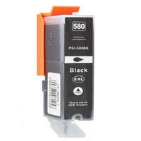 utángyártott PGI-580XXL[Bk] 28,5ml prémium, új utángyártott nagy kapacitású fekete tintapatron, chippel