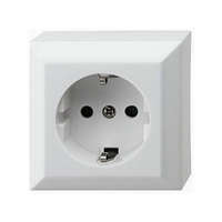 Somogyi Elektronic GAO 0310H Business Line IP20 földelt aljzat, 1 férőhelyes földelt csatlakozóaljzat, beltéri, 230V~/50Hz/16A, fehér