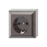 Somogyi Elektronic GAO 0510056777 Business Line IP20, 1 férőhelyes földelt csatlakozóaljzat, beltéri, 230 V~ /50 Hz / 16 A, barna