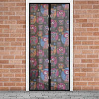 Delight Szúnyogháló függöny ajtóra - mágneses - 100 x 210 cm - baglyos