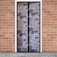 Delight Rovarháló függöny ajtóra mágneses,lila pillangós mintás 100x210 cm, Delight 11398G