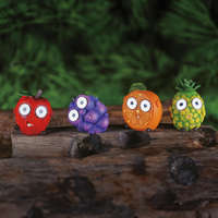 Garden of Eden Szolár gyümölcsök - 4 féle - 2 fehér LED - 8 x 9 cm